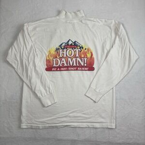 VTG Murina Dekuyper Hot Damn! Flames Long Sleeve Graphic Shirt Men's XL